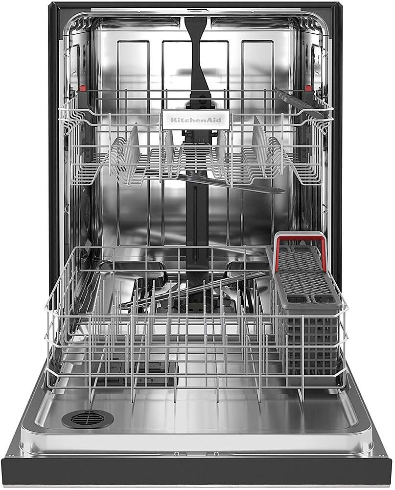 Alt View 13. KitchenAid - 24" Front Control Built-In Dishwasher with Stainless Steel Tub, ProWash, 47 dBA - Stainless Steel.