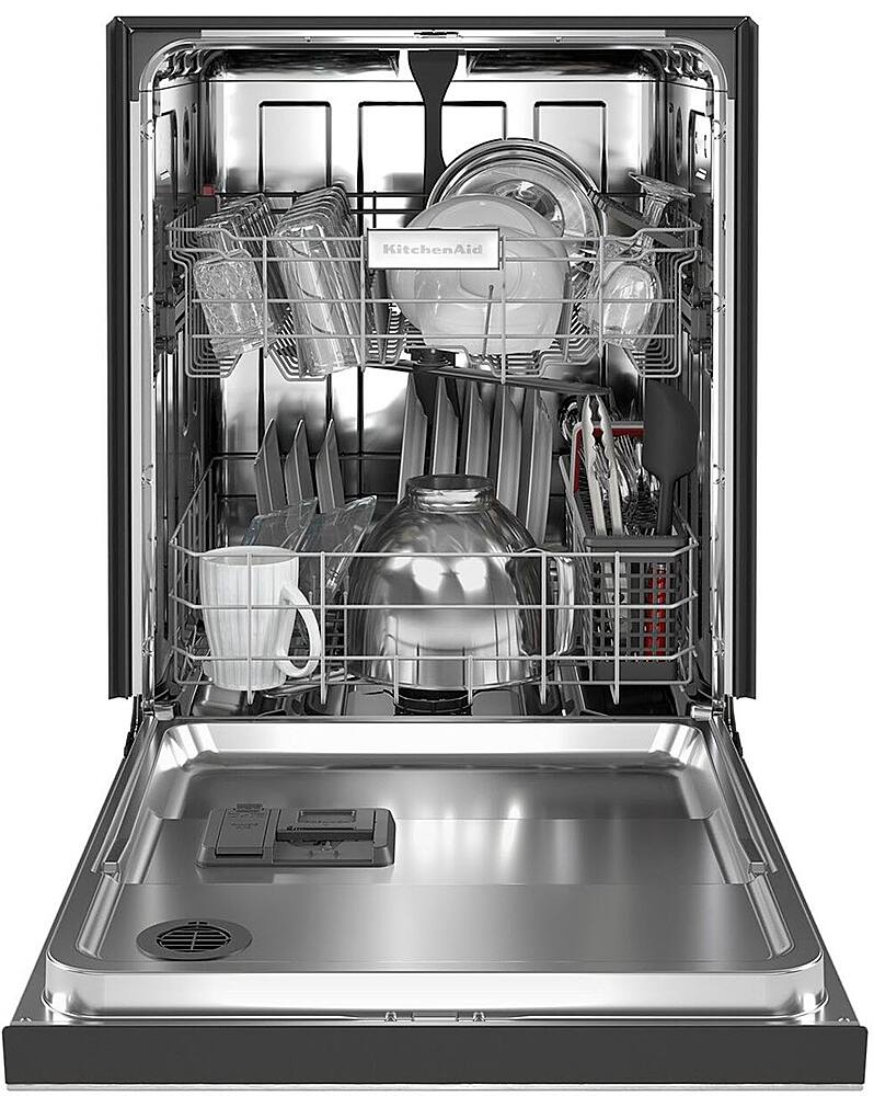 Alt View 15. KitchenAid - 24" Front Control Built-In Dishwasher with Stainless Steel Tub, ProWash, 47 dBA - Stainless Steel.