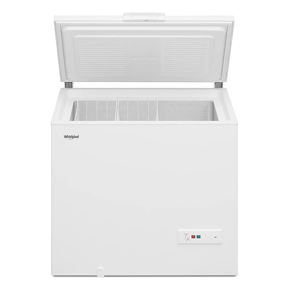 Angle View: Whirlpool - 9 Cu. Ft. Convertible Freezer to Refrigerator with Baskets - White