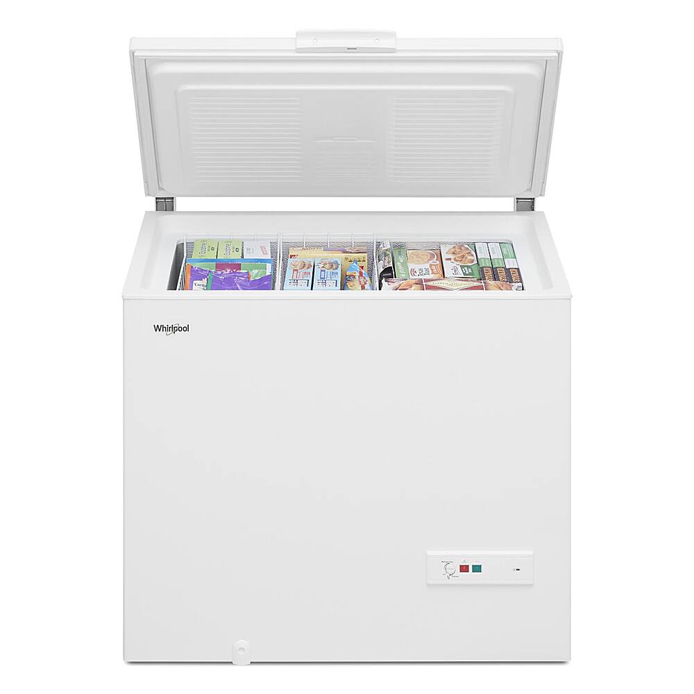 Left. Whirlpool - 9 Cu. Ft. Convertible Freezer to Refrigerator with Baskets - White.