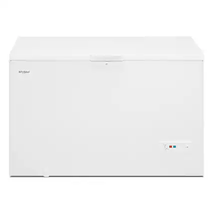 Front. Whirlpool - 16 Cu. Ft. Chest Freezer with Basket - White.