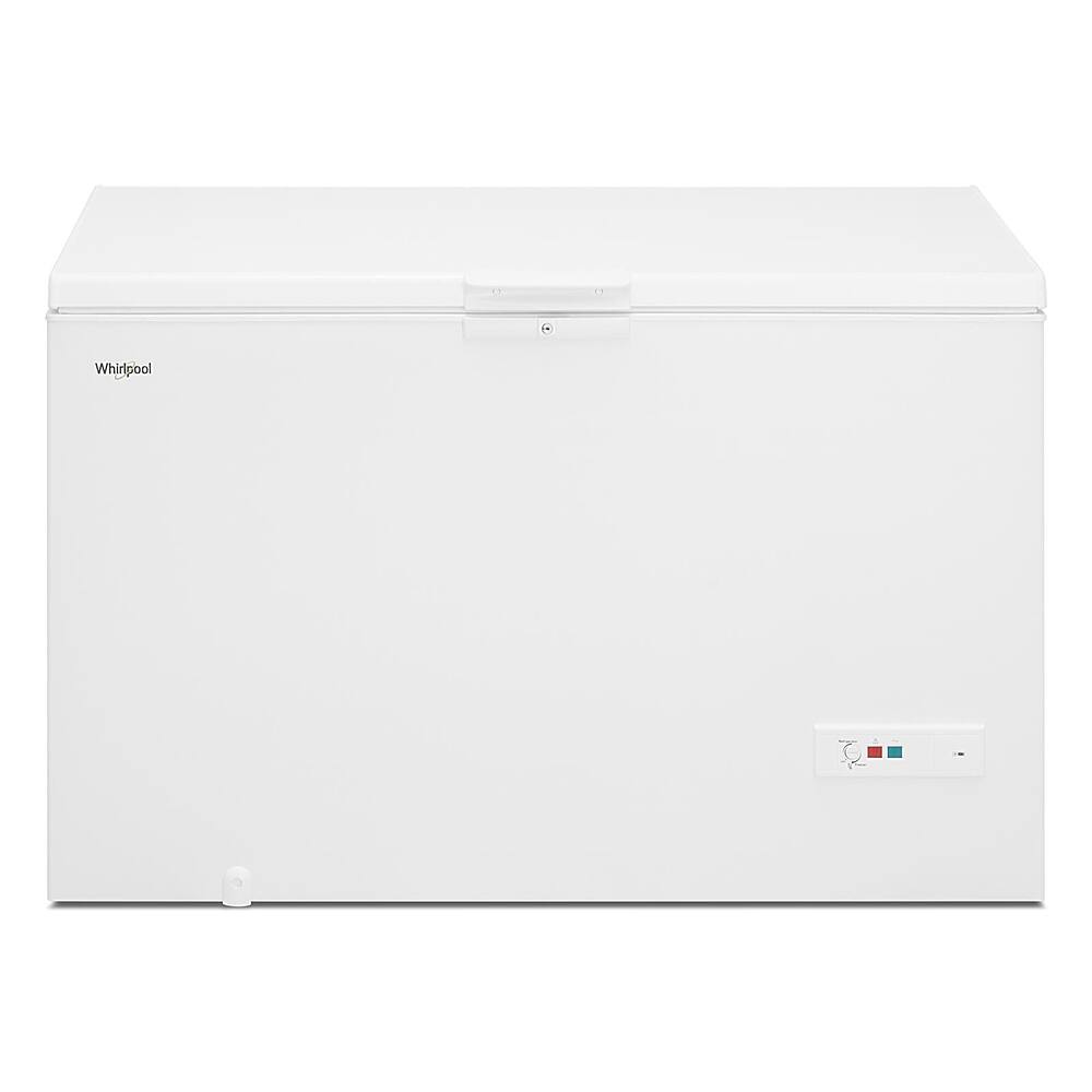 Front. Whirlpool - 16 Cu. Ft. Chest Freezer with Basket - White.