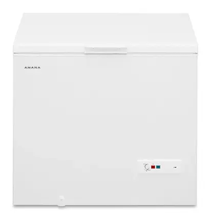 Front. Amana - 9 Cu. Ft. Chest Freezer with Basket - White.