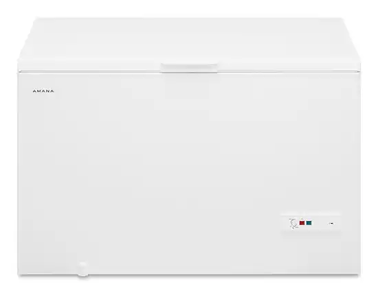 Front. Amana - 16 Cu. Ft. Chest Freezer with Basket - White.