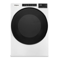 Whirlpool - 7.4 Cu. Ft. Stackable Electric Dryer with Wrinkle Shield - White - Front_Zoom