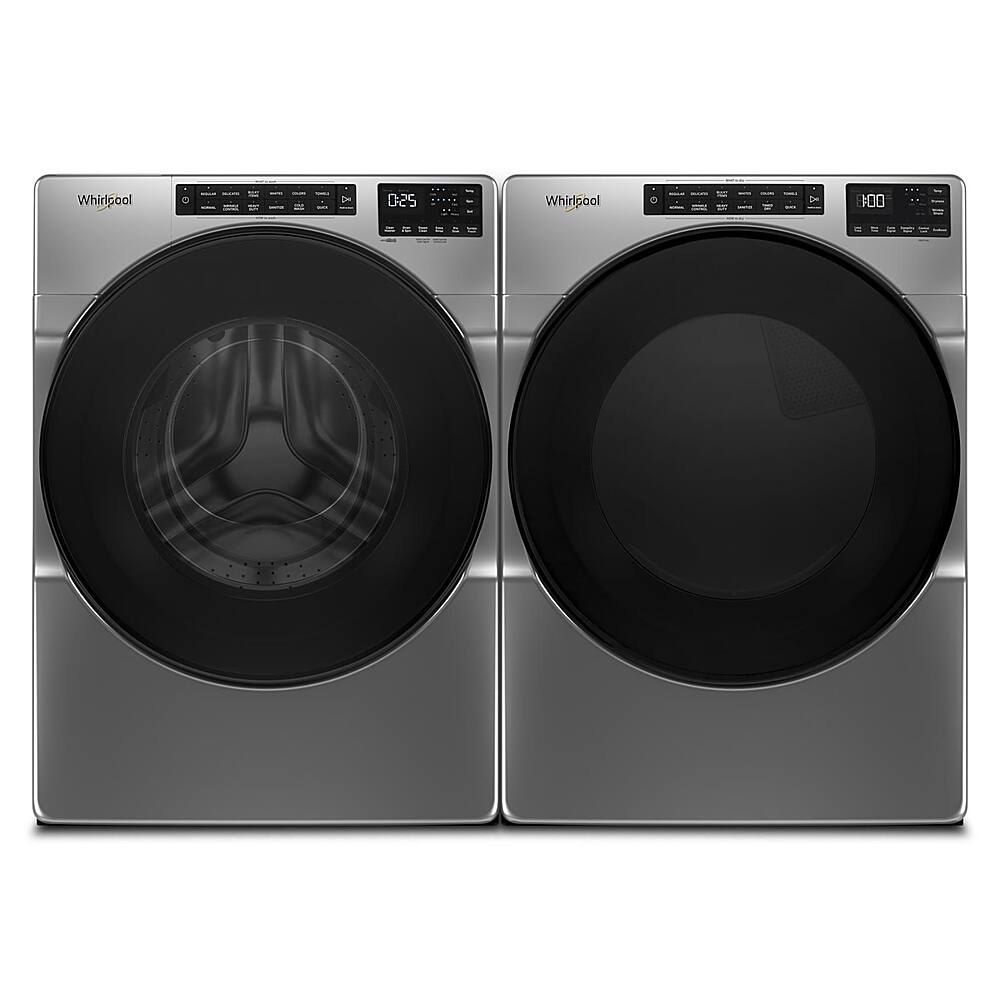 Alt View 14. Whirlpool - 7.4 Cu. Ft. Stackable Electric Dryer with Wrinkle Shield - Chrome Shadow.
