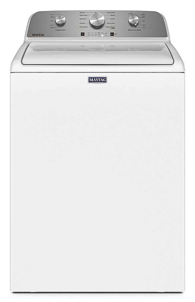 Maytag - 4.5 Cu. Ft. High Efficiency Top Load Washer with Deep Fill - White - Front_Zoom