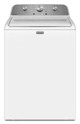 Front. Maytag - 4.5 Cu. Ft. High Efficiency Top Load Washer with Deep Fill - White.