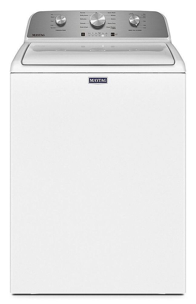 Front. Maytag - 4.5 Cu. Ft. High Efficiency Top Load Washer with Deep Fill - White.