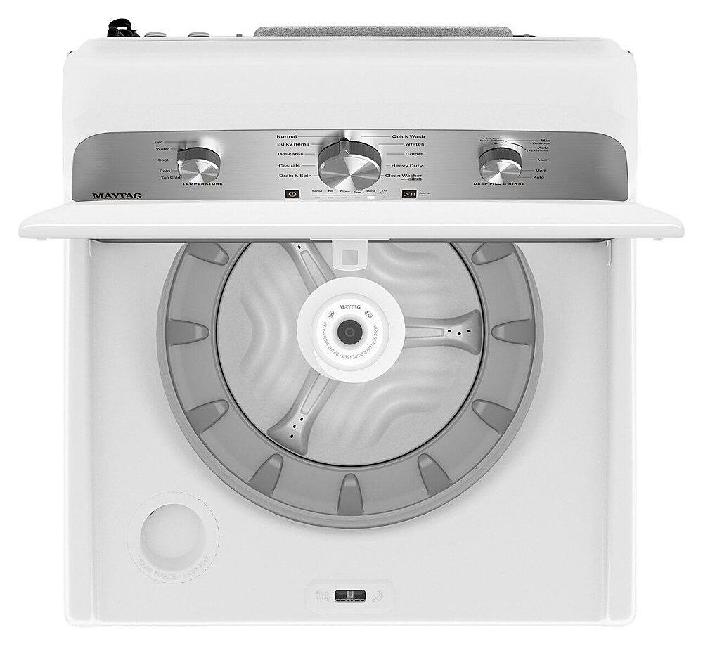 Alt View 14. Maytag - 4.5 Cu. Ft. High Efficiency Top Load Washer with Deep Fill - White.