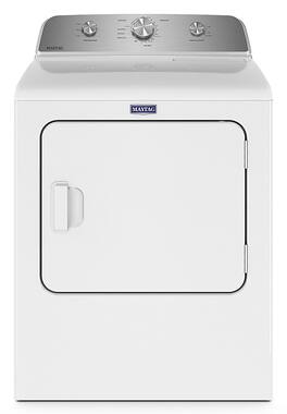 Maytag - 7.0 Cu. Ft. Electric Dryer with Wrinkle Prevent - White