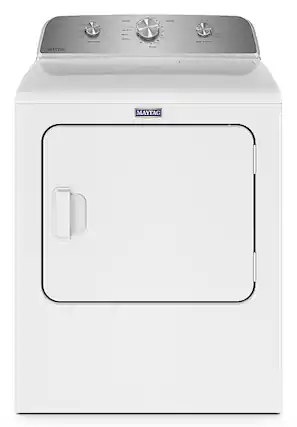 Front. Maytag - 7.0 Cu. Ft. Gas Dryer with Wrinkle Prevent - White.