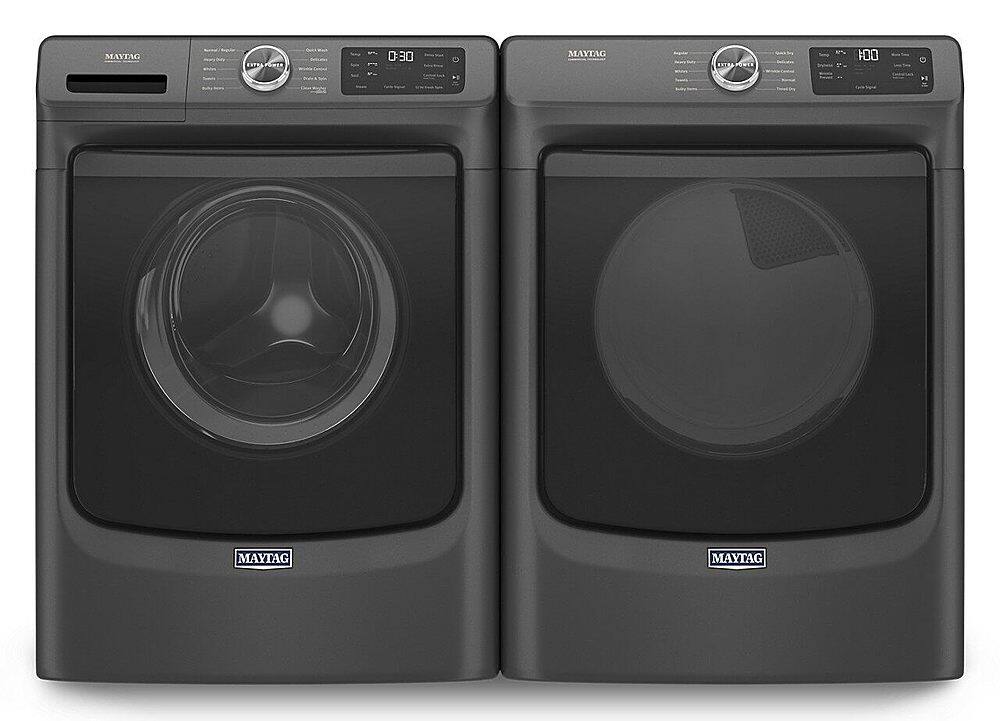 Alt View 11. Maytag - 7.3 Cu. Ft. Gas Dryer with Extra Power Button - Volcano Black.
