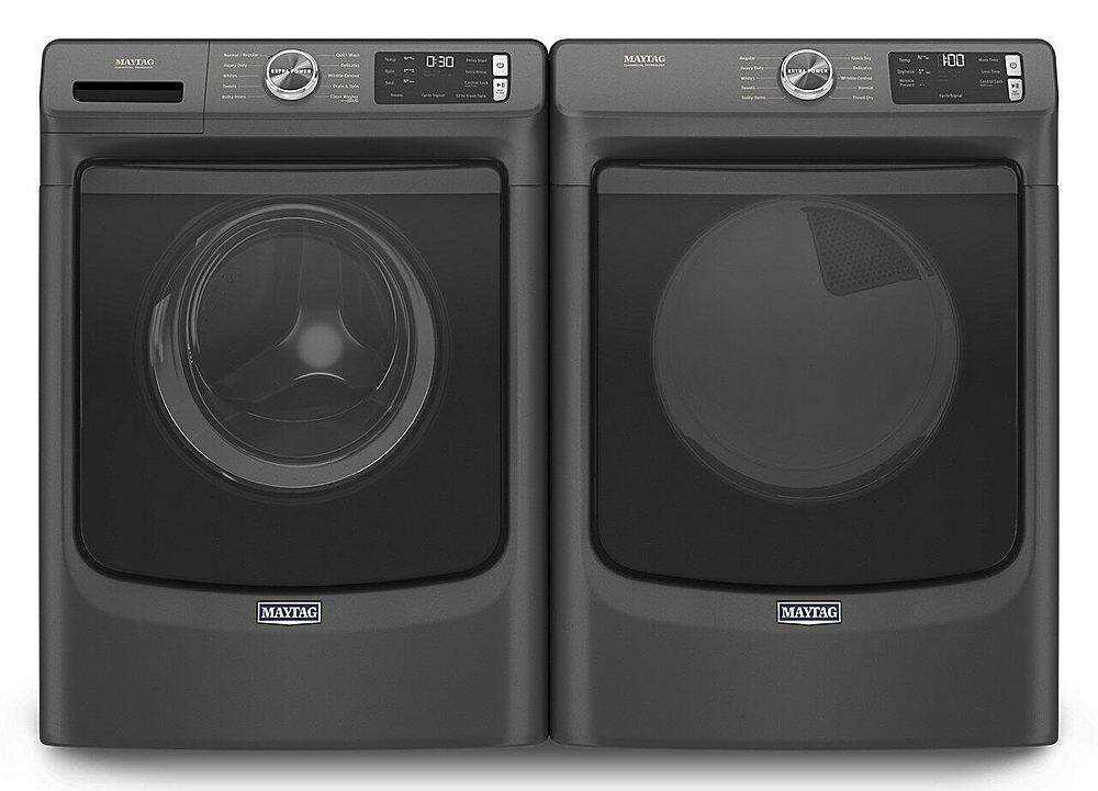 Alt View 16. Maytag - 7.3 Cu. Ft. Gas Dryer with Extra Power Button - Volcano Black.