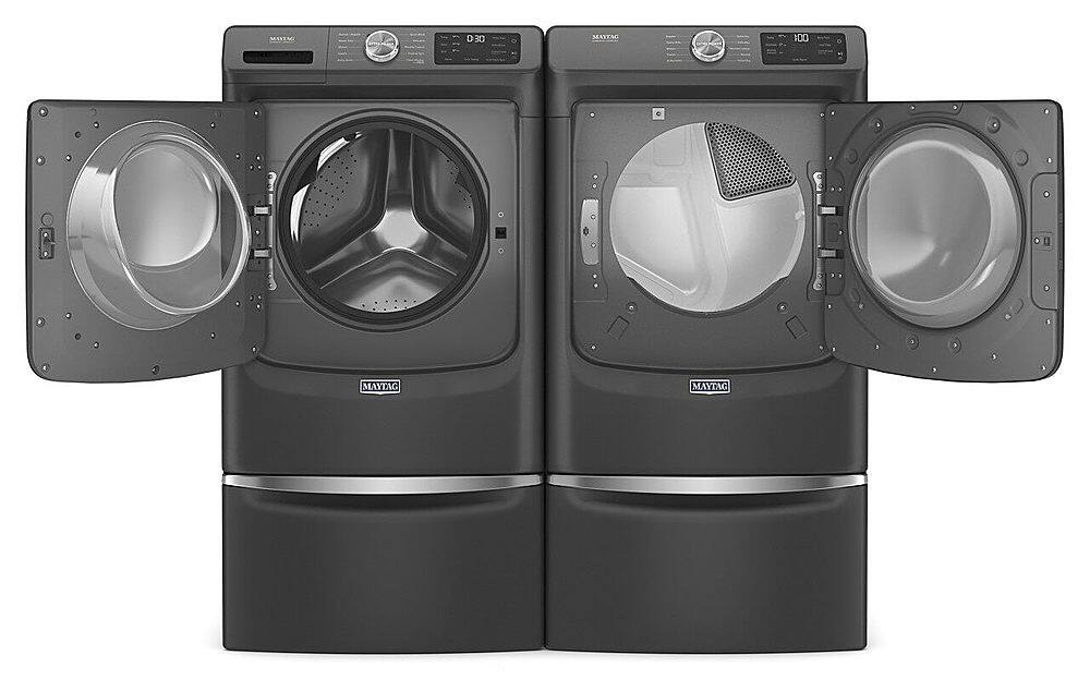 Alt View 17. Maytag - 7.3 Cu. Ft. Gas Dryer with Extra Power Button - Volcano Black.