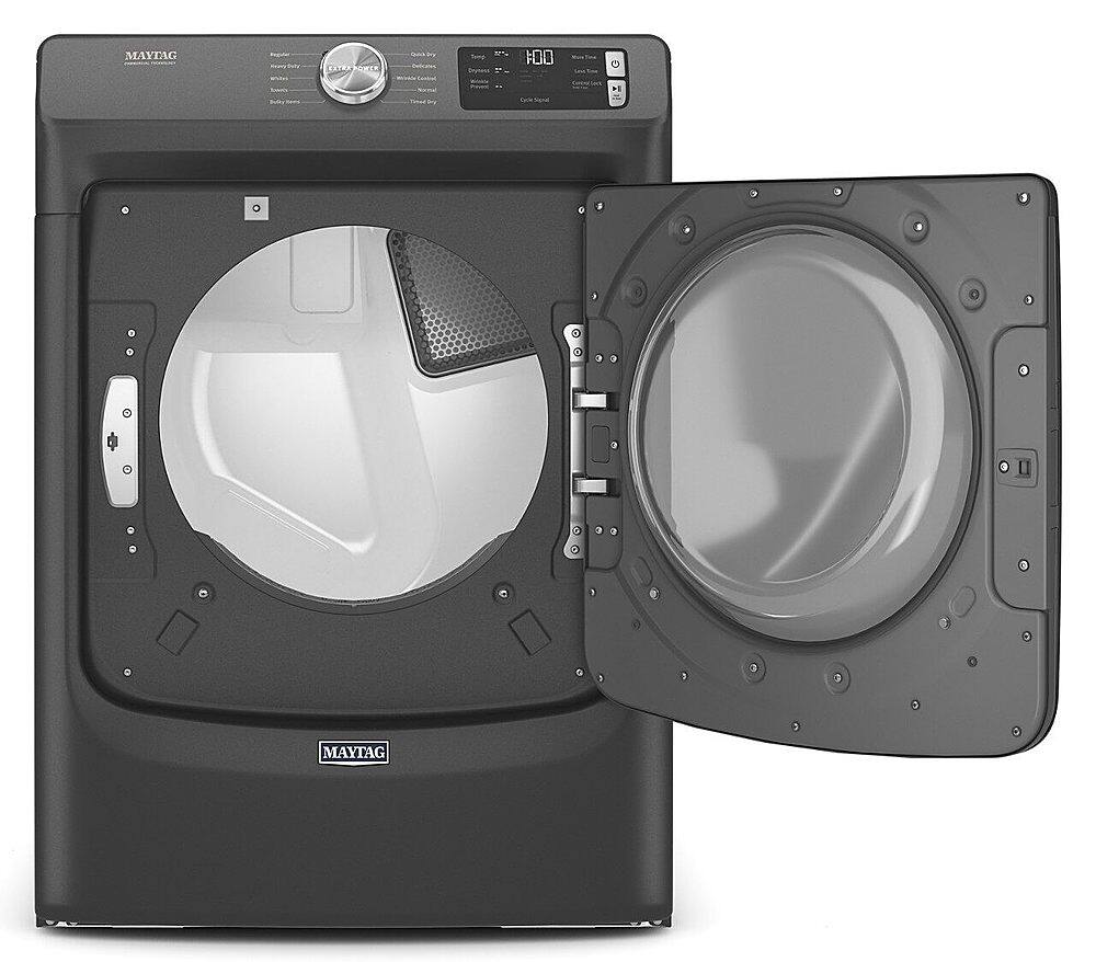 Alt View 1. Maytag - 7.3 Cu. Ft. Gas Dryer with Extra Power Button - Volcano Black.