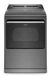 Whirlpool - 7.4 Cu. Ft. Smart Gas Dryer with Steam and Advanced Moisture Sensing - Chrome Shadow - Front_Zoom