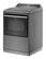 Alt View 6. Whirlpool - 7.4 Cu. Ft. Smart Gas Dryer with Steam and Advanced Moisture Sensing - Chrome Shadow.