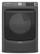 Front. Maytag - 7.3 Cu. Ft. Stackable Electric Dryer with Extra Power Button - Volcano Black.