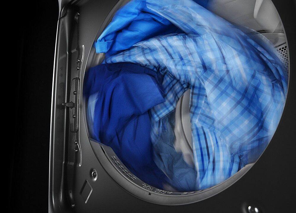 Alt View 14. Maytag - 7.3 Cu. Ft. Stackable Electric Dryer with Extra Power Button - Volcano Black.