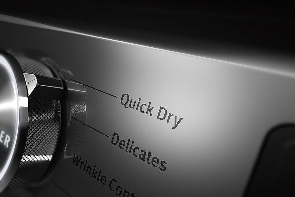 Alt View 15. Maytag - 7.3 Cu. Ft. Stackable Electric Dryer with Extra Power Button - Volcano Black.