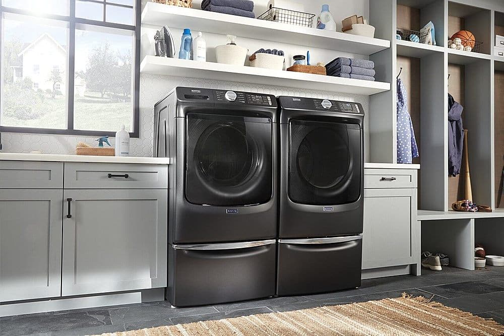 Maytag 7.3 Cu. Ft. Stackable Electric Dryer with Extra Power Button ...