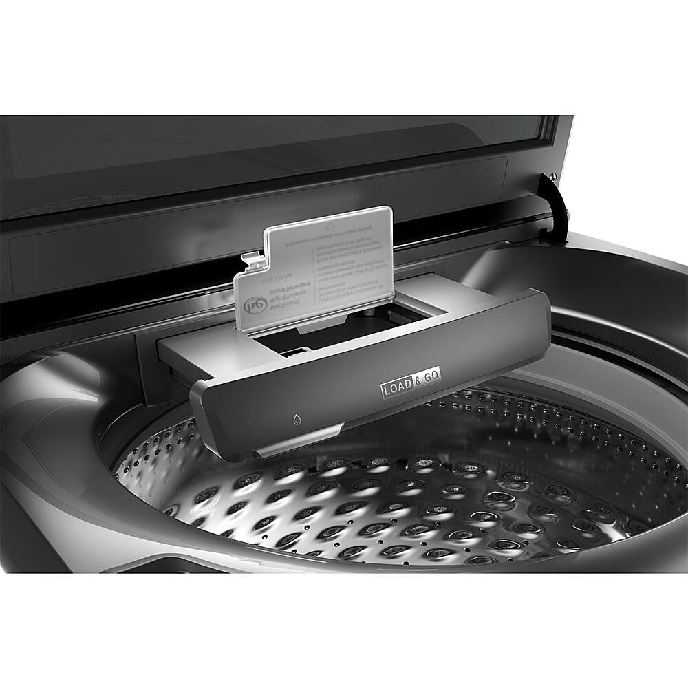 Alt View 13. Whirlpool - 5.2 Cu. Ft. High Efficiency Smart Top Load Washer with 2 in 1 Removable Agitator - Chrome Shadow.