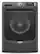 Front. Maytag - 4.5 Cu. Ft. High-Efficiency Stackable Front Load Washer with Steam and Fresh Spin - Volcano Black.