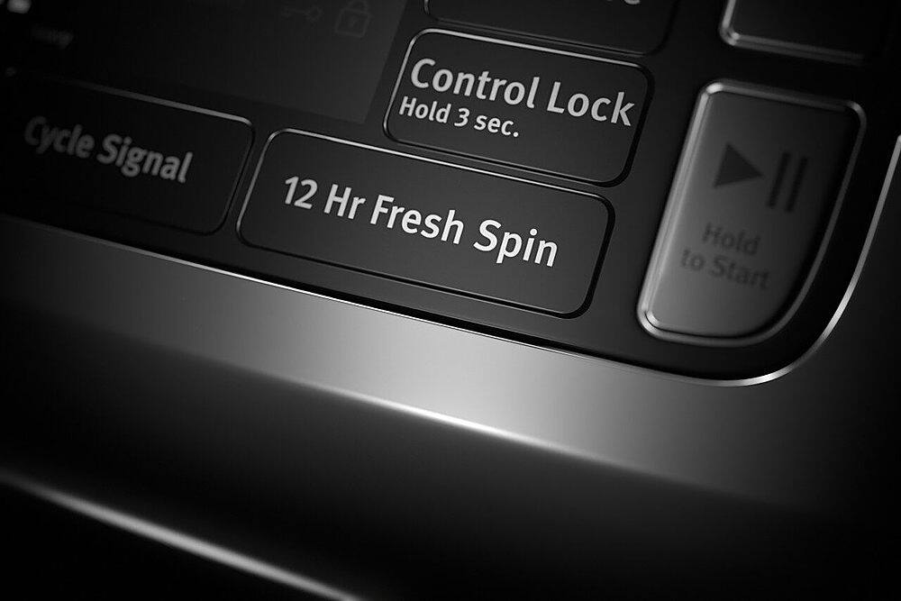 Alt View 11. Maytag - 4.5 Cu. Ft. High-Efficiency Stackable Front Load Washer with Steam and Fresh Spin - Volcano Black.