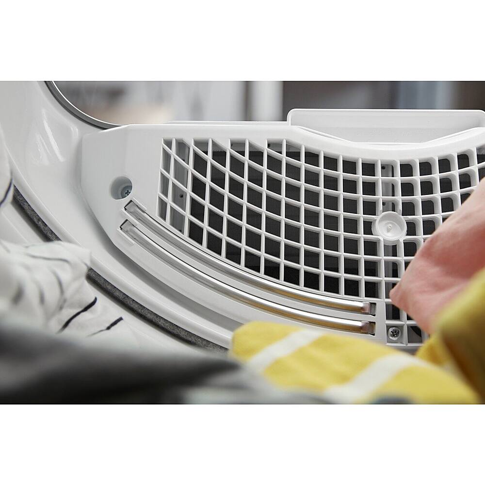 Alt View 11. Whirlpool - 7.4 Cu. Ft. Smart Electric Dryer with Steam and Advanced Moisture Sensing - Chrome Shadow.