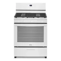 Whirlpool - 5.1 Cu. Ft. Freestanding Gas Range with Edge to Edge Cooktop - White - Front_Zoom