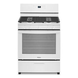 Whirlpool - 5.1 Cu. Ft. Freestanding Gas Range with Edge to Edge Cooktop - White