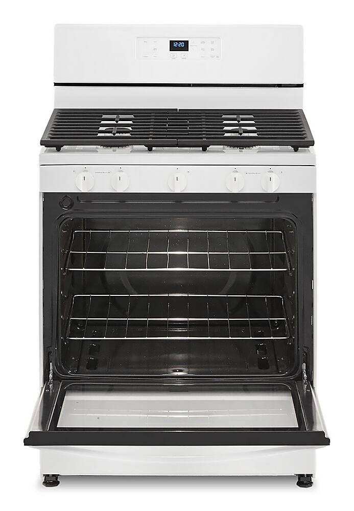 Alt View 1. Whirlpool - 5.1 Cu. Ft. Freestanding Gas Range with Edge to Edge Cooktop - White.