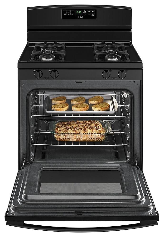 Alt View 11. Amana - 5.1 Cu. Ft. Freestanding Gas Range with Bake Assist Temps - Black.
