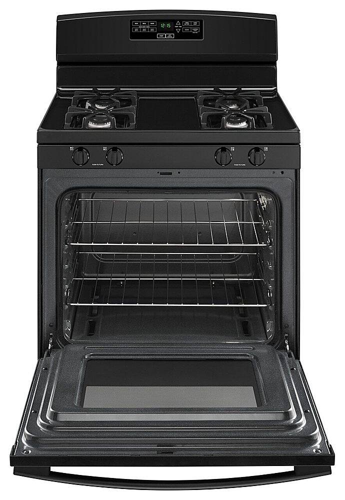 Alt View 2. Amana - 5.1 Cu. Ft. Freestanding Gas Range with Bake Assist Temps - Black.