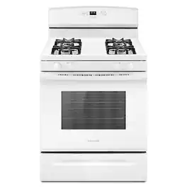 Amana - 5.1 Cu. Ft. Freestanding Gas Range with Bake Assist Temps - White