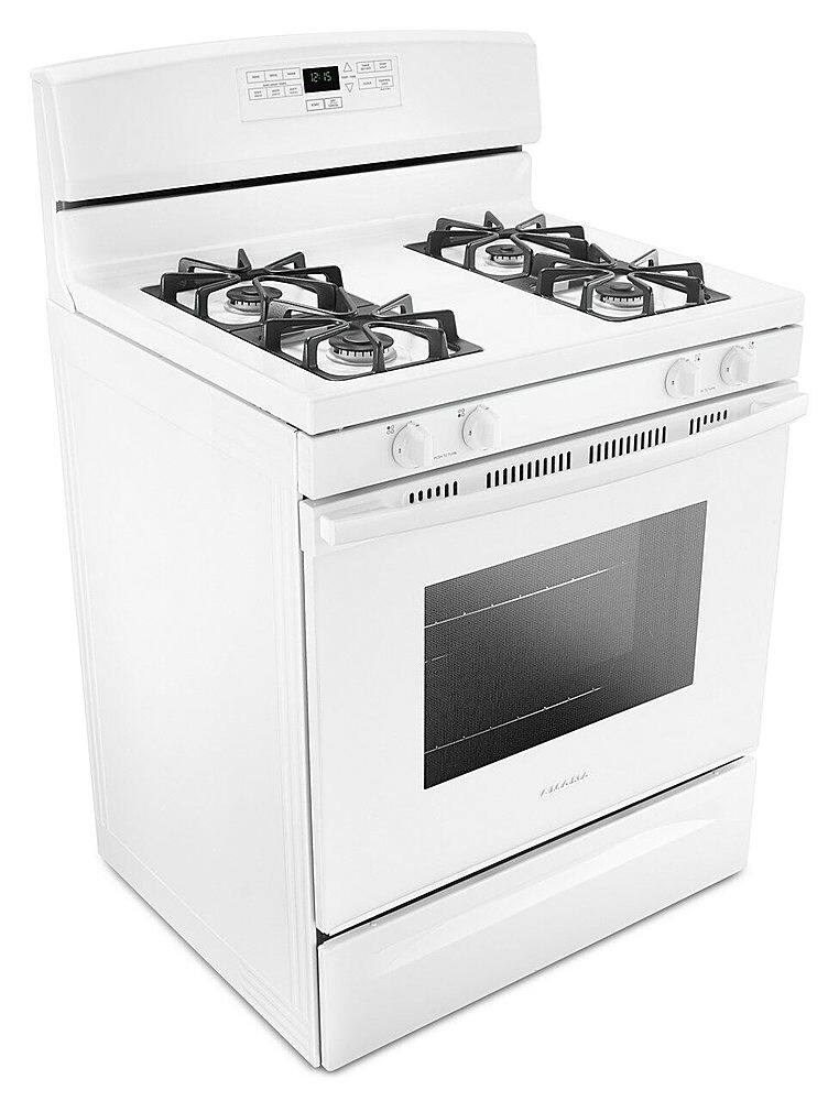 Alt View 1. Amana - 5.1 Cu. Ft. Freestanding Gas Range with Bake Assist Temps - White.