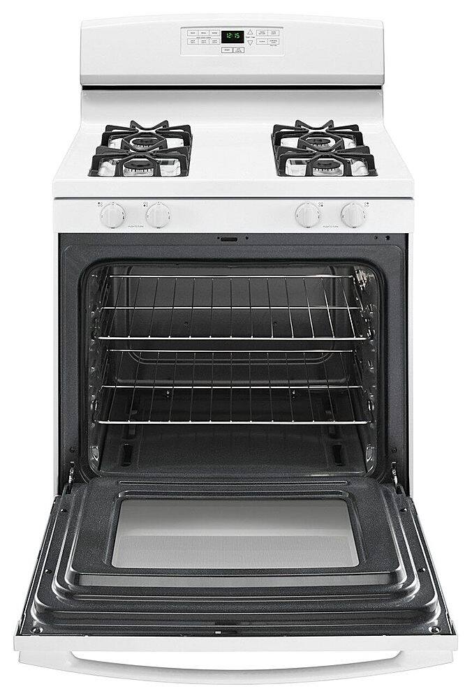 Alt View 2. Amana - 5.1 Cu. Ft. Freestanding Gas Range with Bake Assist Temps - White.
