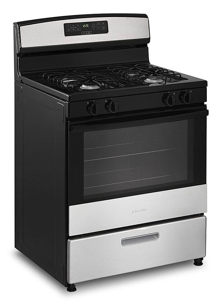 Amana 5.1 Cu. Ft. Freestanding Gas Range with Bake Assist Temps ...