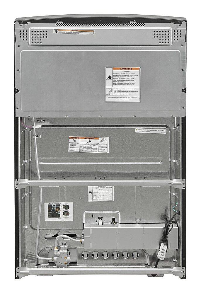 Alt View 19. Amana - 5.1 Cu. Ft. Freestanding Gas Range with Bake Assist Temps - Stainless Steel.