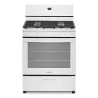 Whirlpool - 5.1 Cu. Ft. Freestanding Gas Range with Broiler Drawer - White - Front_Zoom