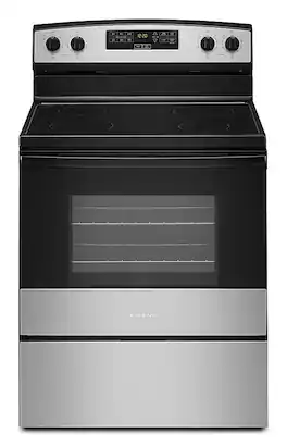 Amana - 4.8 Cu. Ft. Freestanding Electric Range - Stainless Steel