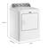 Alt View 2. Maytag - 7.0 Cu. Ft. Electric Dryer with Extra Power Button - White.