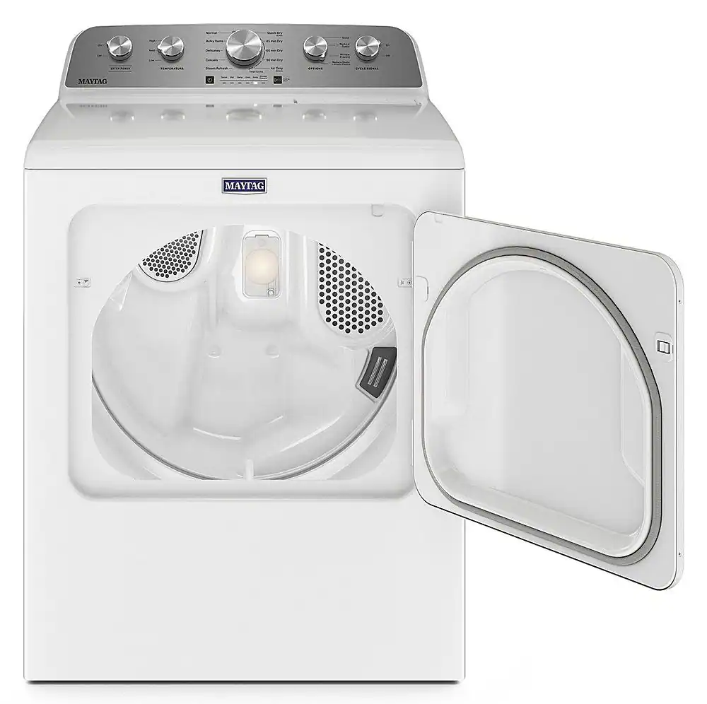 Alt View 13. Maytag - 7.0 Cu. Ft. Electric Dryer with Steam Enhanced Cycles - White.
