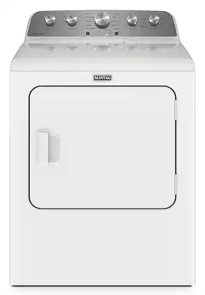 Front. Maytag - 7.0 Cu. Ft. Gas Dryer with Steam Enhanced Cycles - White.