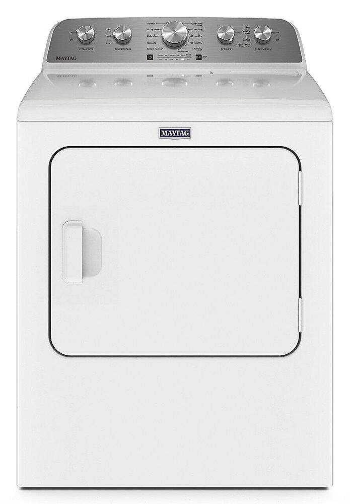 Maytag - 7.0 Cu. Ft. Gas Dryer with Steam Enhanced Cycles - White