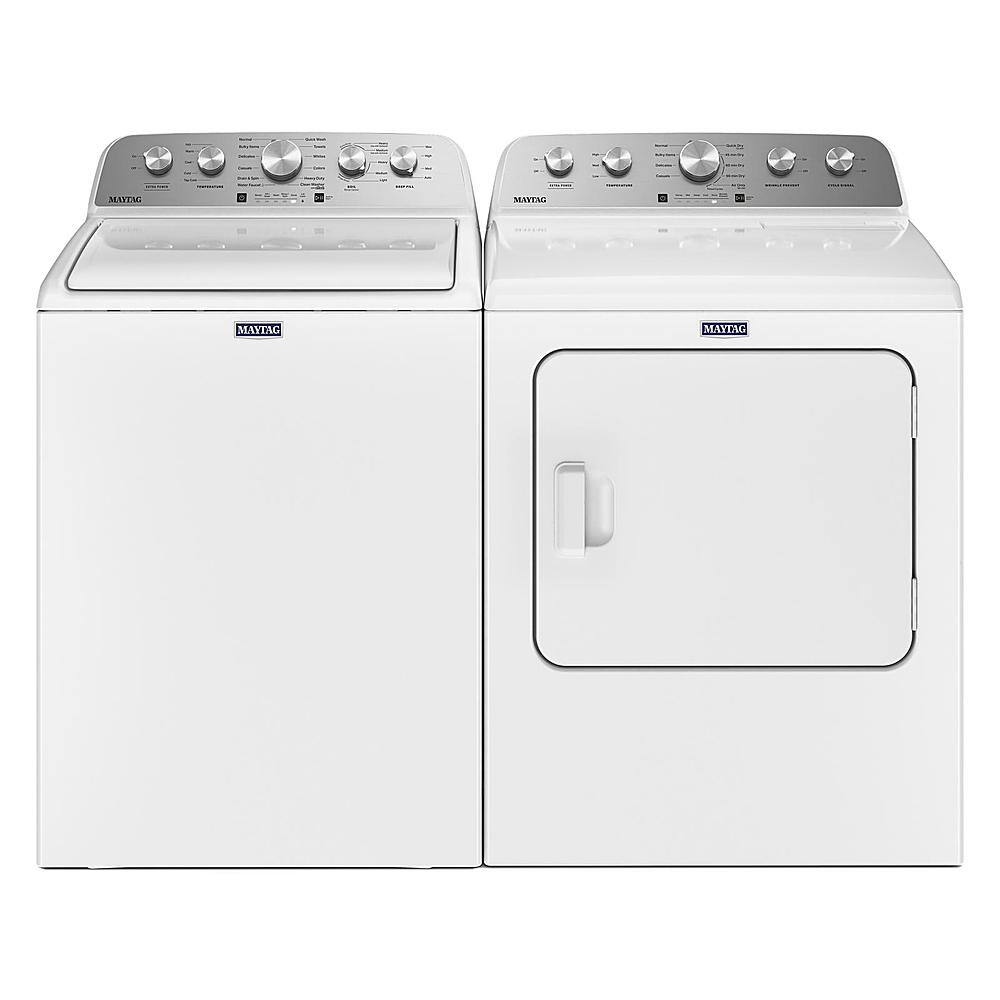 Alt View 13. Maytag - 7.0 Cu. Ft. Gas Dryer with Steam Enhanced Cycles - White.