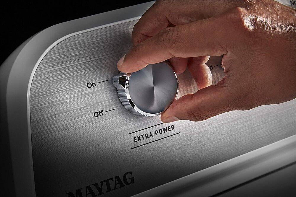 Alt View 15. Maytag - 7.0 Cu. Ft. Gas Dryer with Extra Power Button - White.