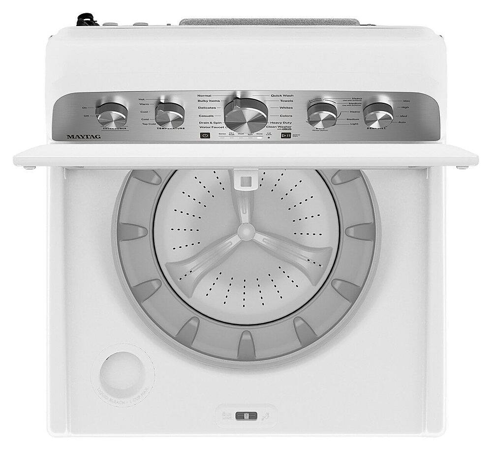 Alt View 15. Maytag - 4.8 Cu. Ft. High Efficiency Top Load Washer with Extra Power Button - White.