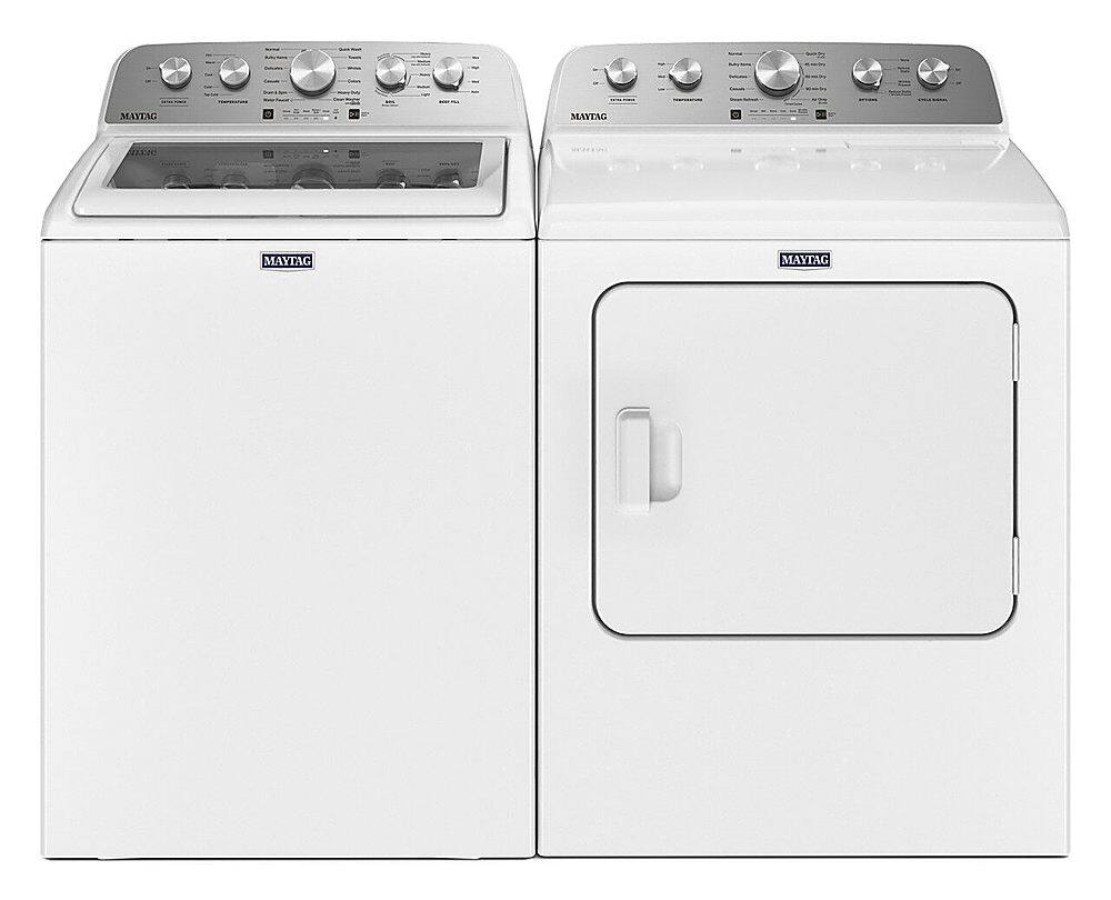 Alt View 20. Maytag - 4.8 Cu. Ft. High Efficiency Top Load Washer with Extra Power Button - White.